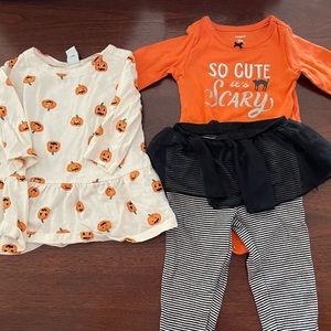 Halloween outfit Bundle Set Baby Girl 9 months